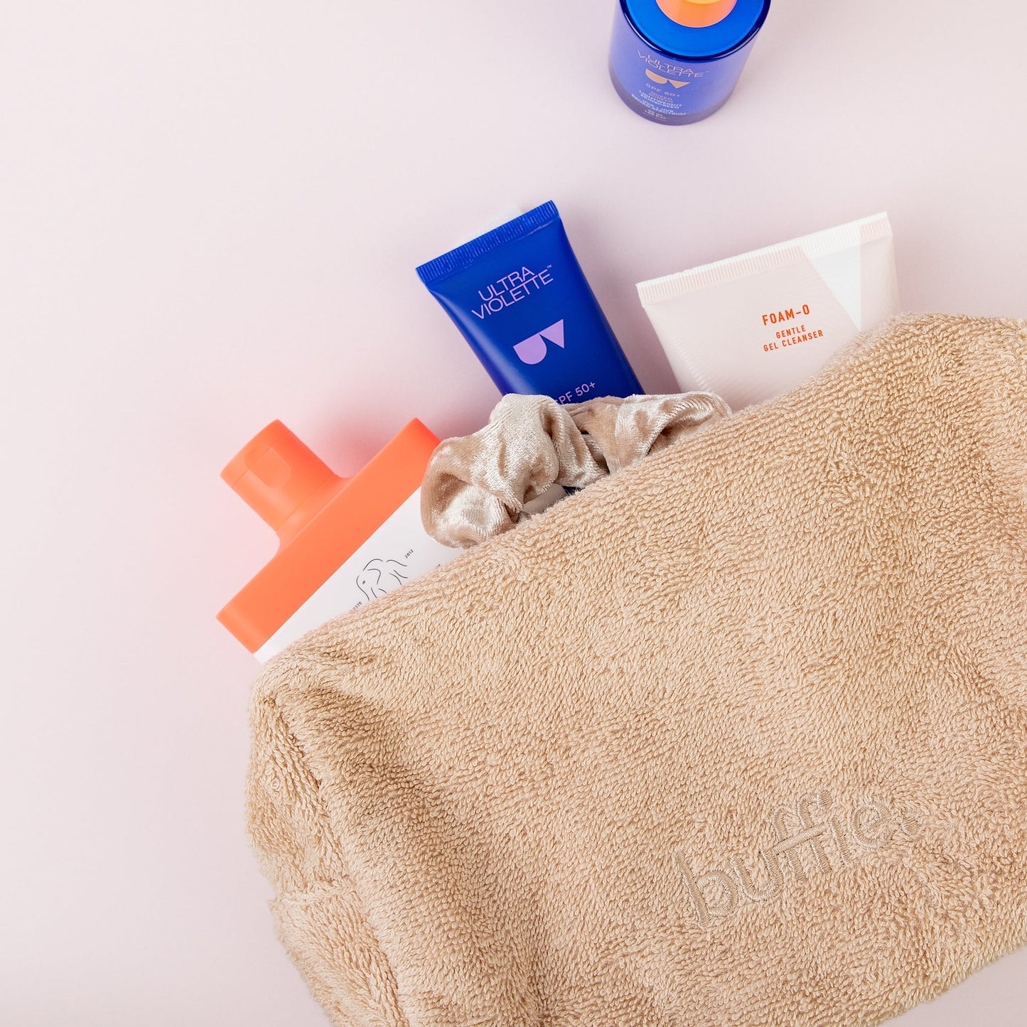 Sustainable Cosmetic Bag in Beige